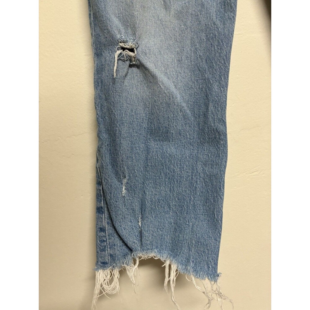 Abercrombie & Fitch Ultra High Rise Kick Flare Jean 29/8s Distressed Light Wash - Picture 2 of 14